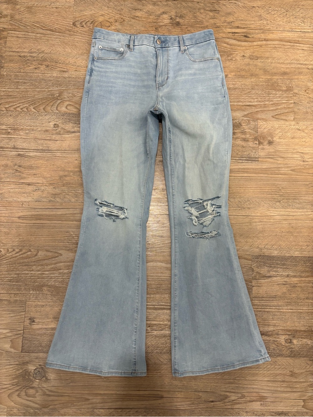 American Eagle Outfitters Curvy Super High Rise Flare Jeans